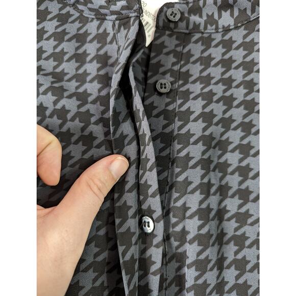 NWT Laundry by Shelli Segal Ruched Sleeve Houndstooth L - Picture 6 of 9